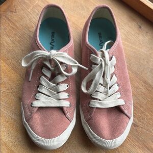 SeaVees Blush Pink Monterey Suede Leather Sneakers Womens Size US 7.5